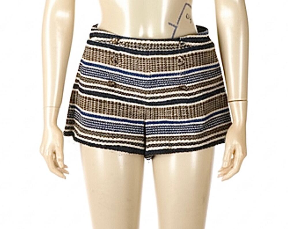 Zara Girls Striped Tweed Shorts - Size 13/14